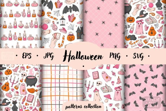 8 Halloween Seamless Patterns Review
