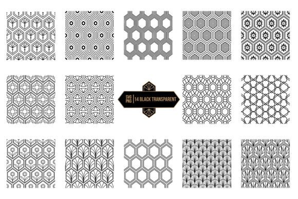Art Deco Patterns Bundle for Local Business Branding
