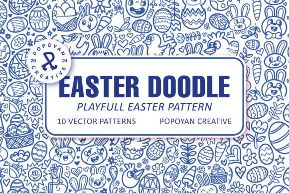 Easter Doodle – Playful Easter Pattern Graphics