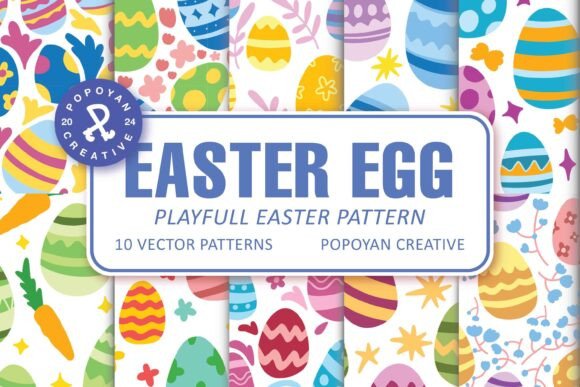 Easter Egg Playful Pattern Graphics
