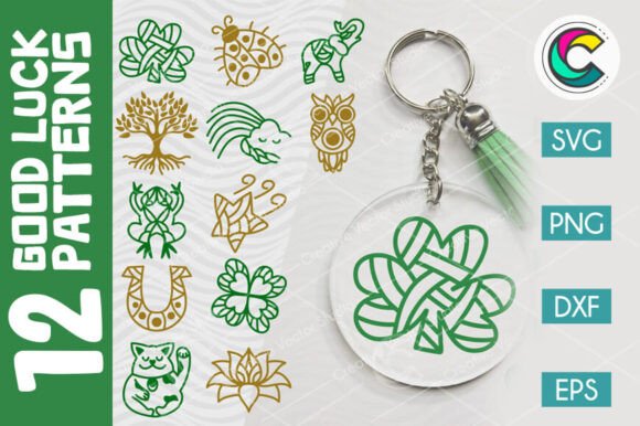Good Luck Keychain SVG Patterns: Graphics & Patterns for Local Branding