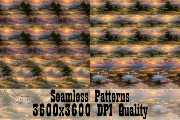 Heaven Earth Seamless Patterns: Graphics & Patterns for Local Brands