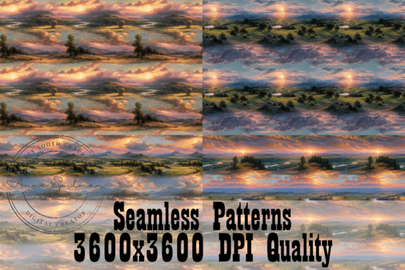 Heavens Meet Earth Seamless Patterns for Blog and Web Design