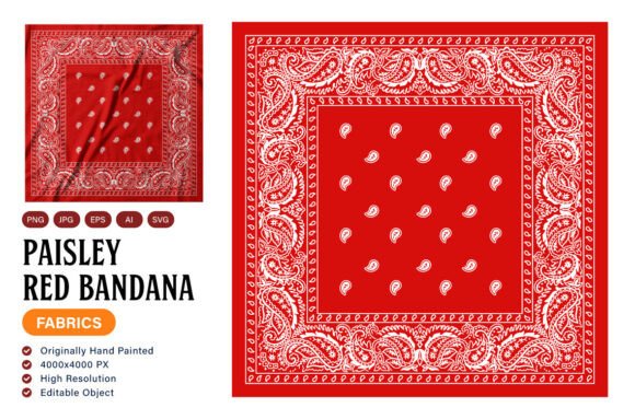 Paisley Red Bandana Embroidery Design Review
