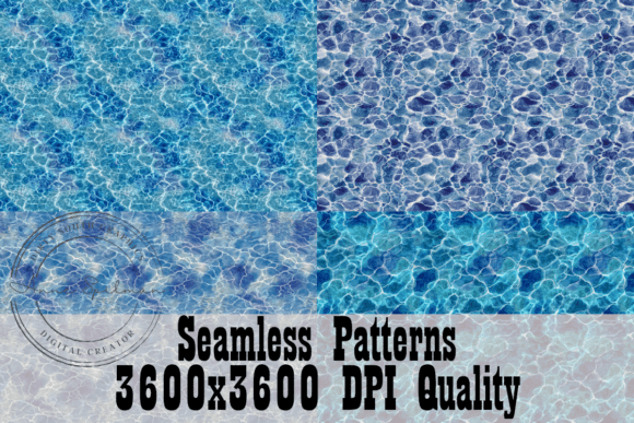 Pool Water Seamless Patterns: Graphics & Patterns for Crafters
