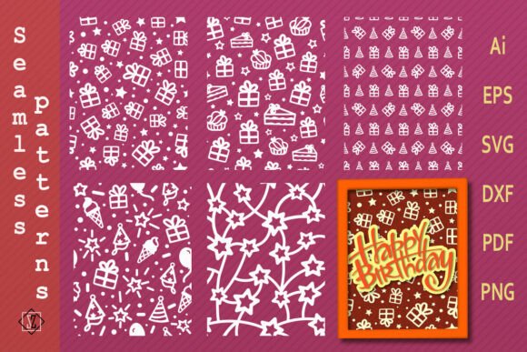 Seamless Birthday Patterns