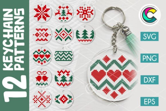 Ugly Sweater SVG Keychain Patterns: Festive Graphics & Patterns