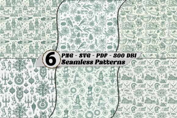 Vintage Christmas Engraving Patterns: Graphics & Patterns for Local Branding
