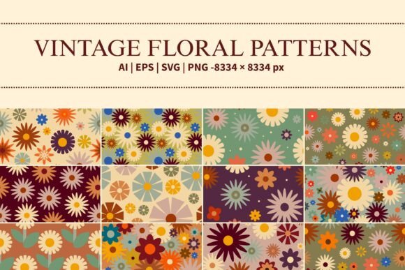 Vintage Floral Patterns Pack