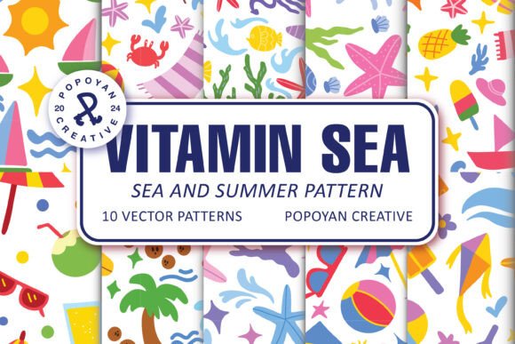 Vitamin Sea – Sea and Summer Pattern for Local Business Branding